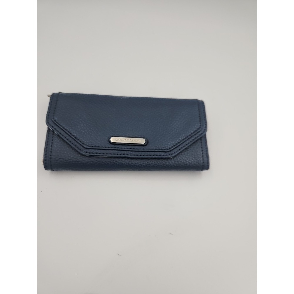 Dana Buchman‎ Dark Blue, Pebbled Faux Leather Wallet Ladies